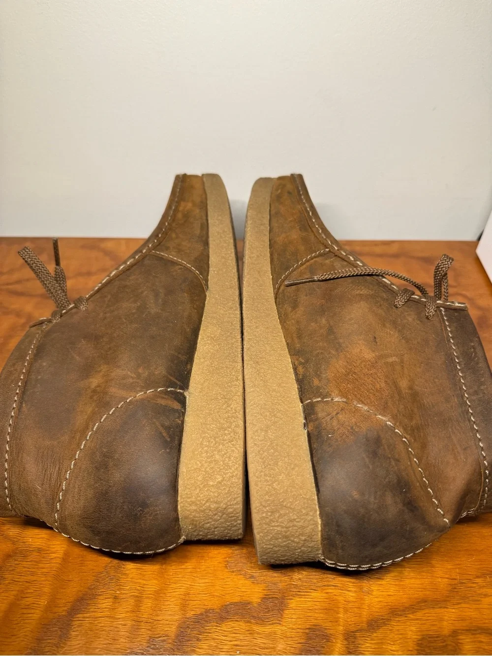 Clarks Wallabee Boot — Brown Leather (Collection / Extreme Comfort) Size 10